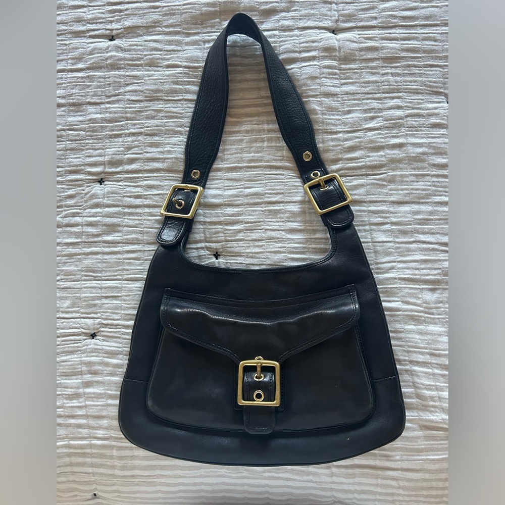 Vintage COACH 9340 Black Leather